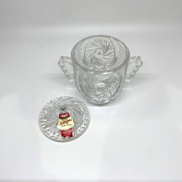 New Anna Hutte Bleikristall 24%‎ Lead Crystal Sugar / Candy Dish w/Lid - Picture 3 of 5